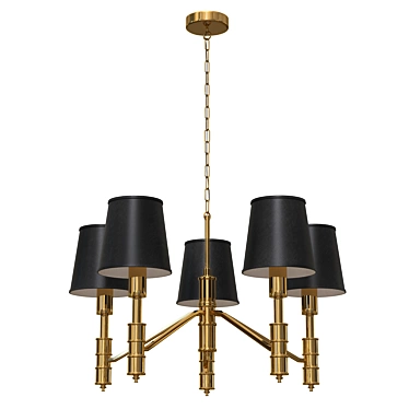 Flagship Chandelier: Elegant Illumination 3D model image 1 