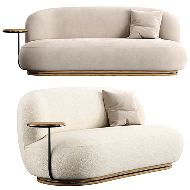 Pierre L Sofa | 200x87x76 cm 3D model image 1 