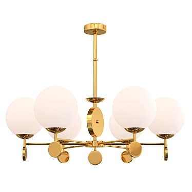 Elegant Marsela Chandelier - Sleek and Sophisticated Lighting 3D model image 1 