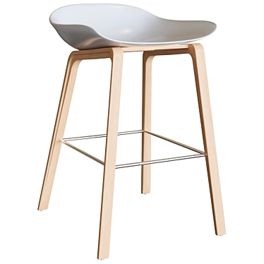 Wooddi Group Hi-Light Barstool 3D model image 1 