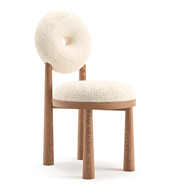 Emmanuelle Simon Baba Chair: Elegant Designer Seating 3D model image 1 