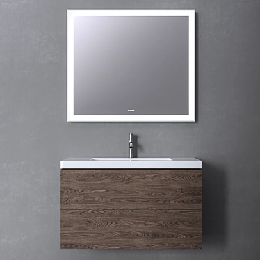 Duravit Vero Air - Stylish Bathroom Vanity 3D model image 1 