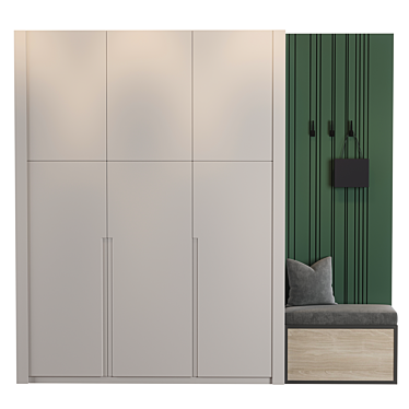 Hallway_33: Modern Stylish Entryway 3D model image 1 