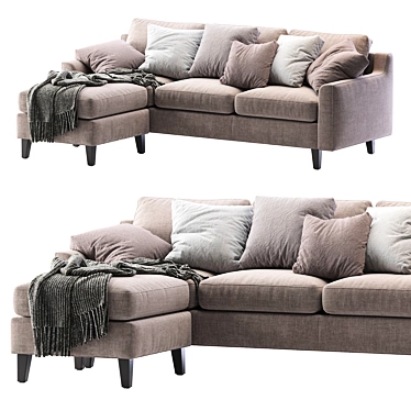 Elegant Beverly Sofa 2013 3D model image 1 