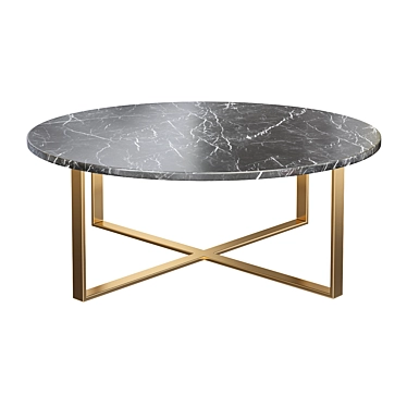 Rosa Round Marble Coffee Table 3D model image 1 