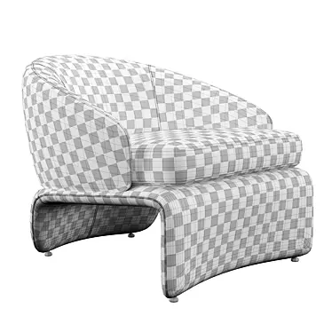 Luxury HALLEY Armchair: Minotti Design 3D model image 1 