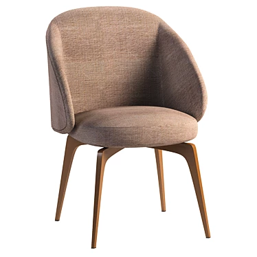 Amara Upholstered Side Chair - Versatile and Stylish 3D model image 1 