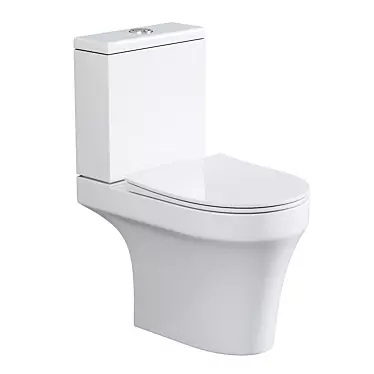 Sleek Damixa Skyline Toilet 3D model image 1 