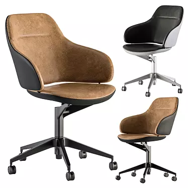 ErgoFlex Office Chair Set 3D model image 1 