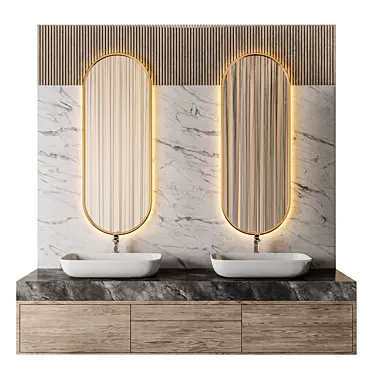 Luxury Bathroom 77: 3Dmax 2014, OBJ, Corona+Vray 3D model image 1 