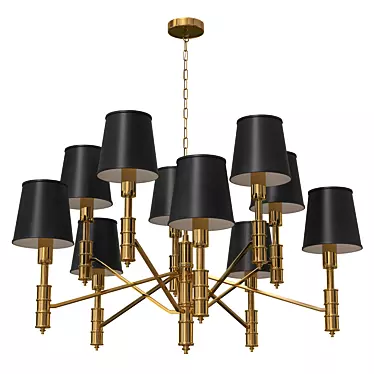 Stunning Flagship Volzhsk Chandelier 3D model image 1 