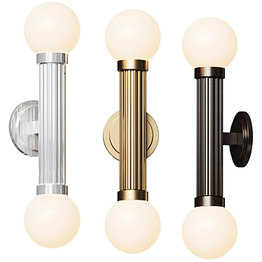 Elegant Wall Sconce: Reade by Hudson Valley Lighting 3D model image 1 