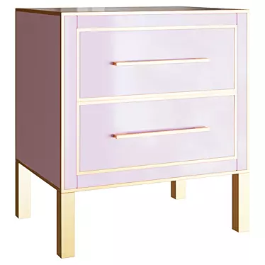 TOV Furniture Emily Bedside Table 3D model image 1 