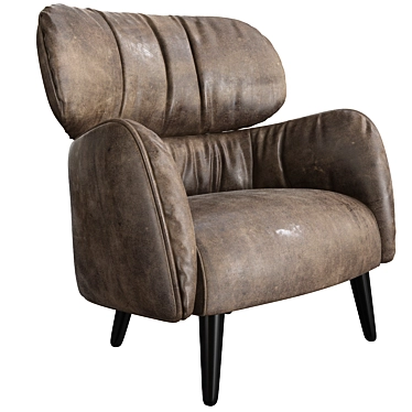 Natuzzi Blossom Armchair: Elegant Comfort for Your Home 3D model image 1 