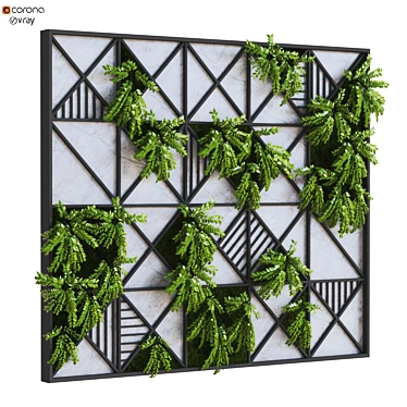 GreenWall 263: Vertical Plant Set 3D model image 1 