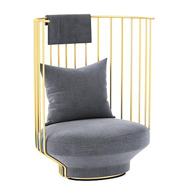 Elegant Paradise Bird Chair 3D model image 1 