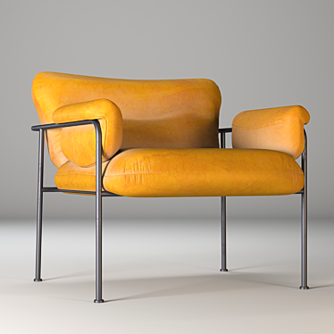 Elegant Armchair with 3D Modeling 3D model image 1 