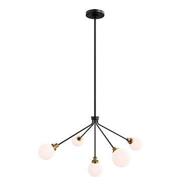 Anston Sputnik Linear Chandelier 3D model image 1 