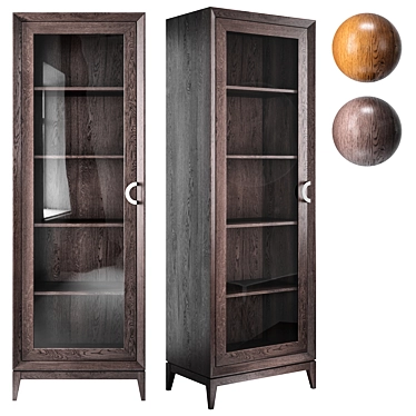 Italiano Toscana Bookcase: Classic elegance for your library 3D model image 1 