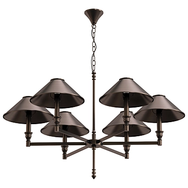 Elegant Giordano Pendant Light 3D model image 1 