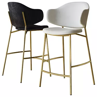 Sleek Holly Stool: Calligaris 3D model image 1 