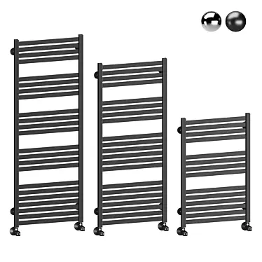 Terminus Tuscany Water Heated Towel Rail 3D model image 1 