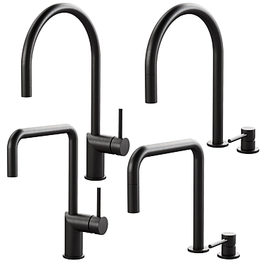 Nivito Rhythm Kitchen Faucets: Modern Design at Its Finest 3D model image 1 