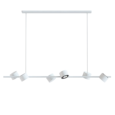Elegant Dimmable 6-Light Pendant 3D model image 1 