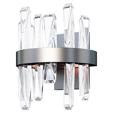 Modern LED Wall Sconce, 4 sqm, 25 cm 3D model image 1 