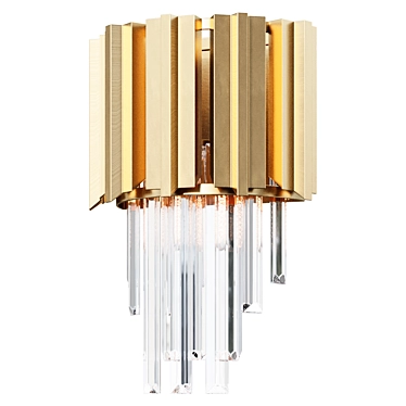 Title: Modern Delta Sconce Wall Lamp 3D model image 1 