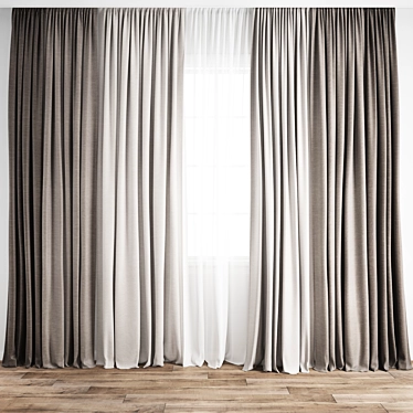 Polygonal Model Curtain 483 3D model image 1 