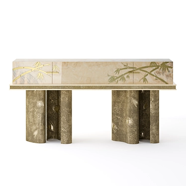 Contemporary Shinto Console Table 3D model image 1 