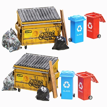 Poly Garbage Collection 3D Model 3D model image 1 