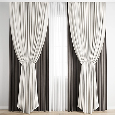 Poly Curtain Collection 3D model image 1 