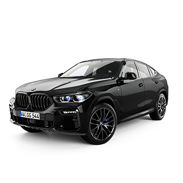 BMW X6 2021: Ultimate Luxury Crossover 3D model image 1 