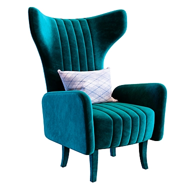 Modern Davis Armchair: Stylish & Comfy 3D model image 1 