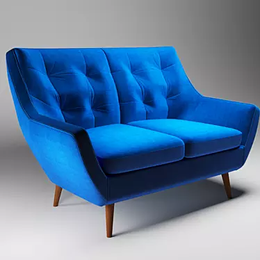 Couch Dark Cerulean