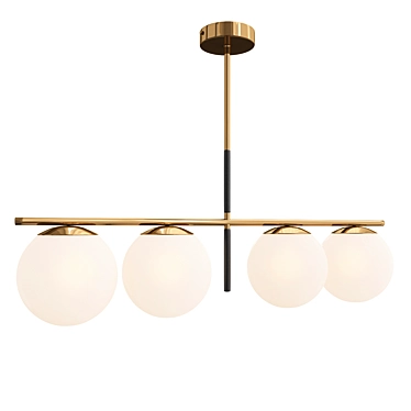 Stylish Vesper Pendant Light 3D model image 1 