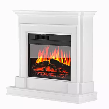 Deluxe Electric Fireplace Newport Jupiter 3D model image 1 