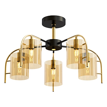 Stunning Escada 671 5P Chandelier 3D model image 1 