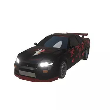 Ultimate Racing Machine: Skyline GTR 3D model image 1 