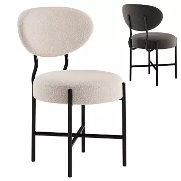 Eichholtz Vicq Chair: Stylish and Compact 3D model image 1 