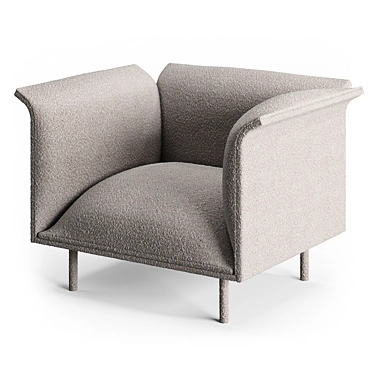 Harmonious Noon Lounge Chair 3D model image 1 