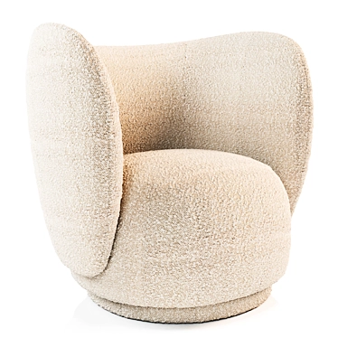 Cozy Curves Lounge Chair 3D model image 1 