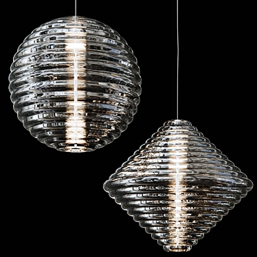 Sleek Pressed Metal Lighting 3D model image 1 