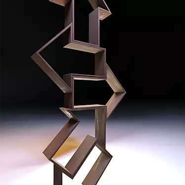 Classic Art Deco Bookcase 3D model image 1 