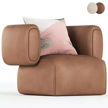 HUG Armchair - Stylish Comfort for Your Home 3D model image 1 