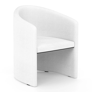 Elegant Addison Accent Chair 3D model image 1 