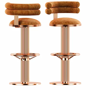 Mulligan Bar Chair: Elegant and Comfortable 3D model image 1 