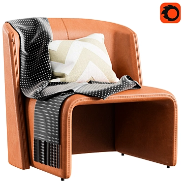 Timeless Elegance: Legacy Armchair 3D model image 1 